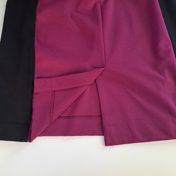 Narciso Rodriguez Design Nation Dress Mulberry Black Long Sleeve Sheath Medium - Picture 10 of 16